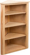 vidaXL - Hoekkast - 59x36x100 - cm - massief - eikenhout
