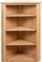 vidaXL - Hoekkast - 59x36x100 - cm - massief - eikenhout