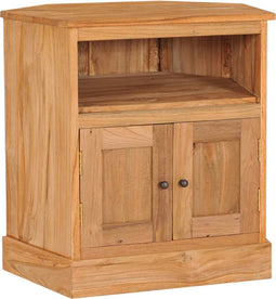 vidaXL - Hoekkast - 60x45x60 - cm - massief - teakhout