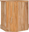 vidaXL - Hoekkast - 60x45x60 - cm - massief - teakhout