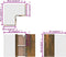 vidaXL - Hoekkast - hangend - 57x57x60 - cm - bewerkt - hout - gerookt - eikenkleurig