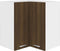 vidaXL - Hoekkast - hangend - 57x57x60 - cm - bewerkt - hout - bruineikenkleurig