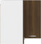 vidaXL - Hoekkast - hangend - 57x57x60 - cm - bewerkt - hout - bruineikenkleurig