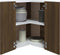 vidaXL - Hoekkast - hangend - 57x57x60 - cm - bewerkt - hout - bruineikenkleurig