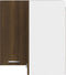 vidaXL - Hoekkast - hangend - 57x57x60 - cm - bewerkt - hout - bruineikenkleurig