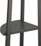 vidaXL - Hoekkastje - met - 5 - schappen - 45,5x31,5x180 - cm - zwart