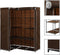 vidaXL - Hoekkledingkast - 130x87x169 - cm - bruin