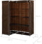 vidaXL - Hoekkledingkast - 130x87x169 - cm - bruin