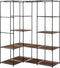 vidaXL - Hoekkledingkast - 130x87x169 - cm - bruin