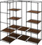 vidaXL - Hoekkledingkast - 130x87x169 - cm - bruin