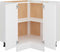 vidaXL - Hoekonderkast - 75,5x75,5x80,5 - cm - bewerkt - hout - wit