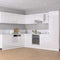 vidaXL - Hoekonderkast - 75,5x75,5x80,5 - cm - spaanplaat - hoogglans - wit