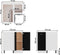 vidaXL - Hoekonderkast - 75,5x75,5x80,5 - cm - spaanplaat - zwart