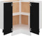 vidaXL - Hoekonderkast - 75,5x75,5x80,5 - cm - spaanplaat - zwart
