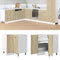 vidaXL - Hoekonderkast - 75,5x75,5x81,5 - cm - spaanplaat - sonoma - eikenkleurig
