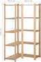 vidaXL - Hoekopbergrek - 5-laags - 82,5x82,5x170 - cm - massief - grenenhout