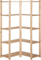 vidaXL - Hoekopbergrek - 5-laags - 82,5x82,5x170 - cm - massief - grenenhout