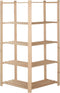 vidaXL - Hoekopbergrek - 5-laags - 82,5x82,5x170 - cm - massief - grenenhout