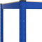 vidaXL - Hoekrek - 4-laags - staal - en - bewerkt - hout - blauw
