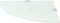 vidaXL - Hoekschap - met - chromen - dragers - 25x25 - cm - glas - wit