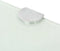 vidaXL - Hoekschap - met - chromen - dragers - 25x25 - cm - glas - wit