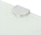 vidaXL - Hoekschap - met - chromen - dragers - 25x25 - cm - glas - wit