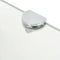 vidaXL - Hoekschap - met - chromen - dragers - transparant - 25x25 - cm - glas