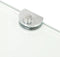 vidaXL - Hoekschap - met - chromen - dragers - transparant - 35x35 - cm - glas