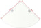 vidaXL - Hoekschap - met - chromen - dragers - transparant - 35x35 - cm - glas