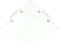 vidaXL - Hoekschap - met - chromen - dragers - transparant - 45x45 - cm - glas