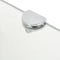 vidaXL - Hoekschap - met - chromen - dragers - transparant - 45x45 - cm - glas