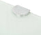 vidaXL - Hoekschap - met - chromen - dragers - wit - 35x35 - cm - glas