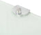 vidaXL - Hoekschap - met - chromen - dragers - wit - 35x35 - cm - glas