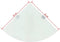 vidaXL - Hoekschap - met - chromen - dragers - wit - 35x35 - cm - glas