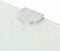 vidaXL - Hoekschap - met - chromen - dragers - wit - 35x35 - cm - glas
