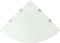 vidaXL - Hoekschap - met - chromen - dragers - wit - 45x45 - cm - glas