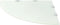 vidaXL - Hoekschap - met - chromen - dragers - wit - 45x45 - cm - glas