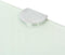 vidaXL - Hoekschap - met - chromen - dragers - wit - 45x45 - cm - glas