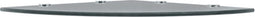 vidaXL - Hoekschap - met - chromen - dragers - zwart - 45x45 - cm - glas