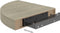 vidaXL - Hoekschap - zwevend - 25x25x3,8 - cm - MDF - eikenkleurig