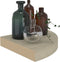vidaXL - Hoekschap - zwevend - 25x25x3,8 - cm - MDF - eikenkleurig