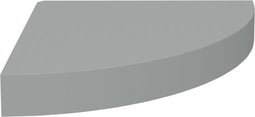 vidaXL - Hoekschap - zwevend - 25x25x3,8 - cm - MDF - grijs