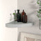 vidaXL - Hoekschap - zwevend - 25x25x3,8 - cm - MDF - grijs