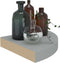 vidaXL - Hoekschap - zwevend - 25x25x3,8 - cm - MDF - grijs