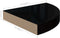 vidaXL - Hoekschap - zwevend - 25x25x3,8 - cm - MDF - hoogglans - zwart