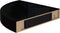 vidaXL - Hoekschap - zwevend - 25x25x3,8 - cm - MDF - hoogglans - zwart