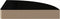 vidaXL - Hoekschap - zwevend - 25x25x3,8 - cm - MDF - hoogglans - zwart