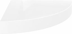 vidaXL - Hoekschap - zwevend - 25x25x3,8 - cm - MDF - hoogglans - wit