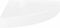 vidaXL - Hoekschap - zwevend - 25x25x3,8 - cm - MDF - hoogglans - wit