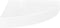 vidaXL - Hoekschap - zwevend - 25x25x3,8 - cm - MDF - hoogglans - wit